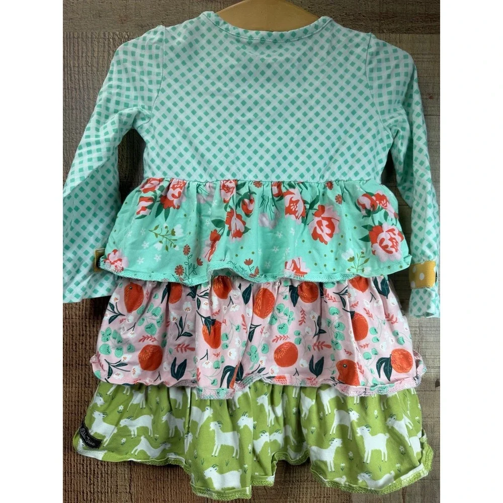 Matilda Jane Joanna Gaines Tiered Ruffle Floral Cottage Print Dress Baby 18-24 M